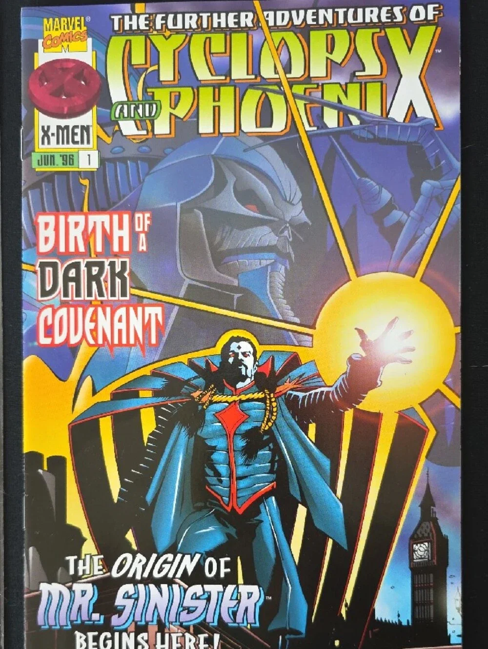 Marvel Cyclops and Phoenix Comics - Red, Yellow, Blue, Black Covers